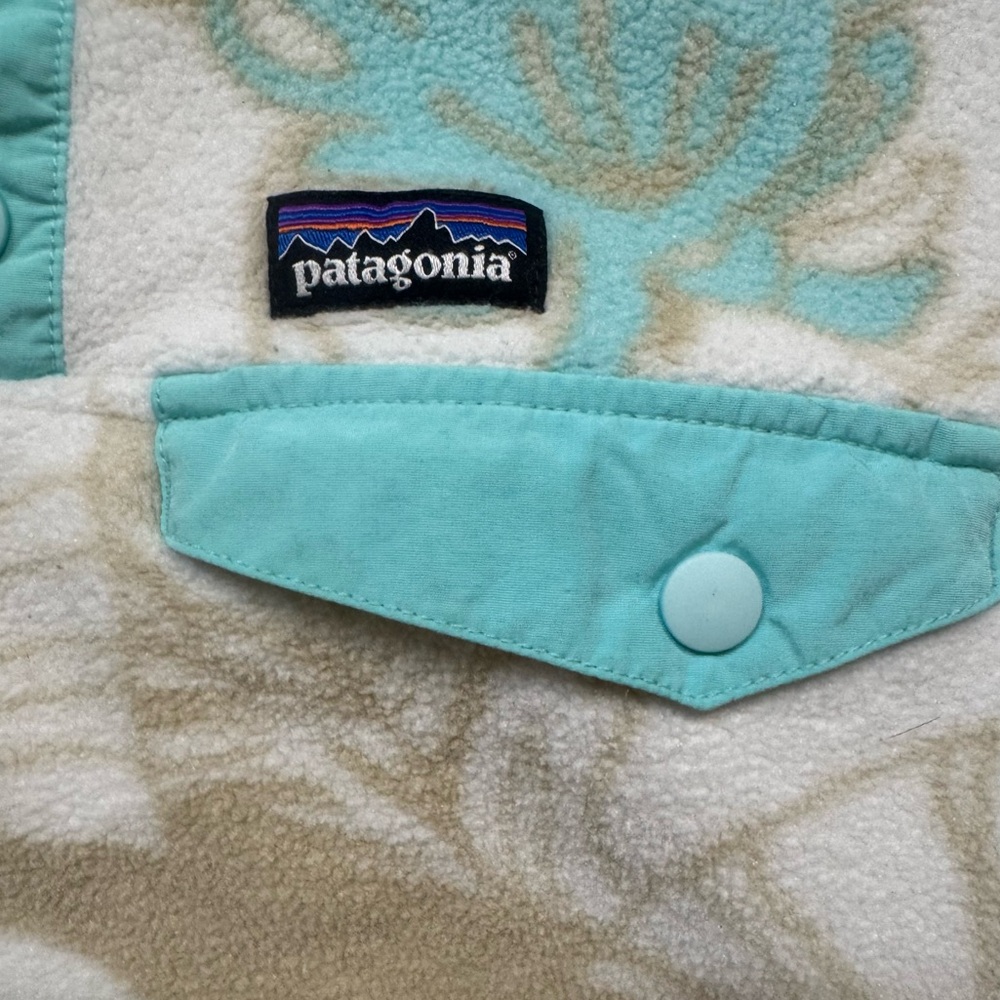 PATAGONIA SYNCHILLA girl’s fleece pullover jacket size 12 - Picture 10 of 12